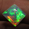 8x8 mm - Square Princess Cut - AAAAAAAAA - Ethiopian Welo Opal Super Sparkle Awesome Amazing Full Colour Fire